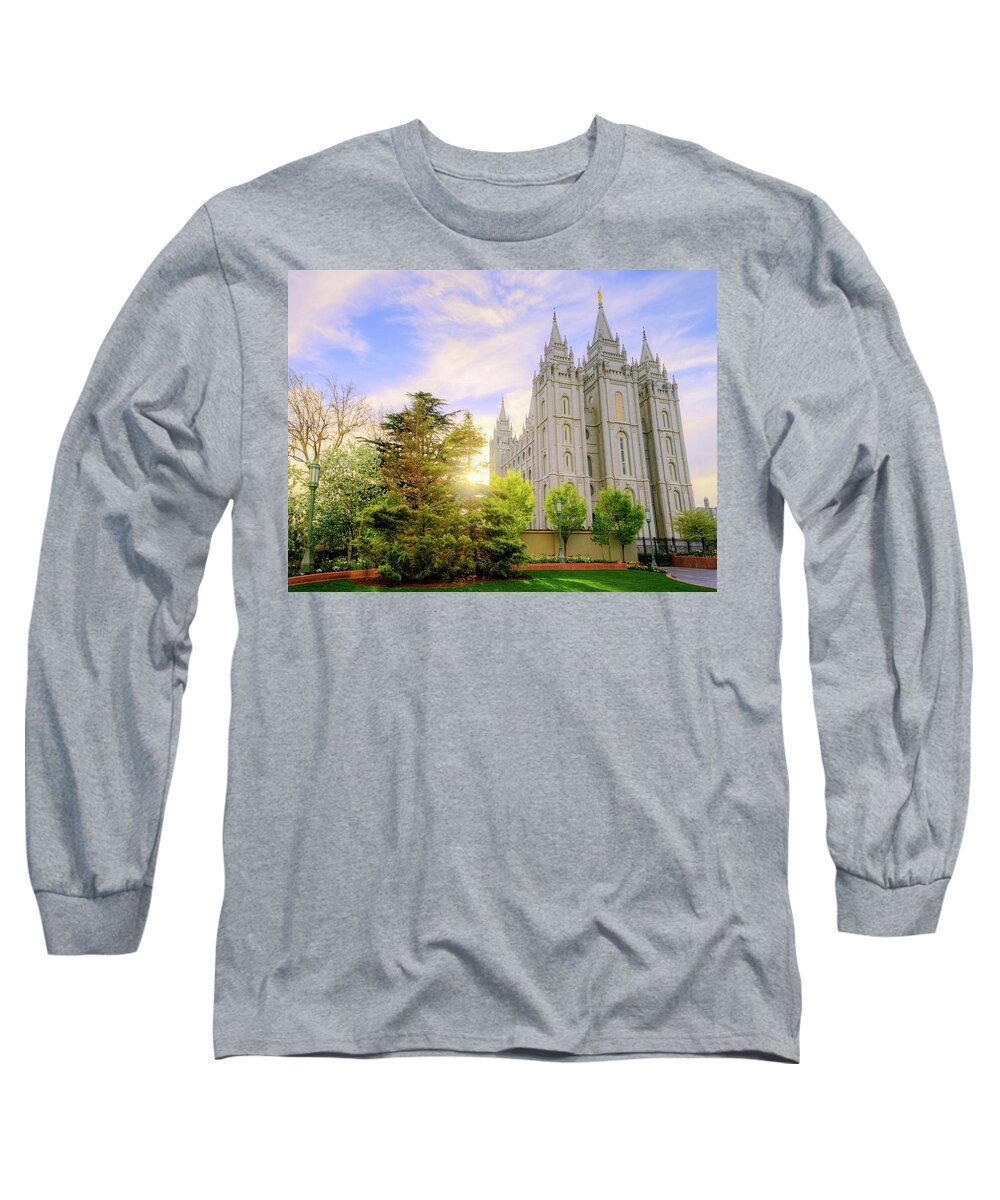 Salt Lake Long Sleeve T-Shirt featuring the photograph Spring Rest by Chad Dutson