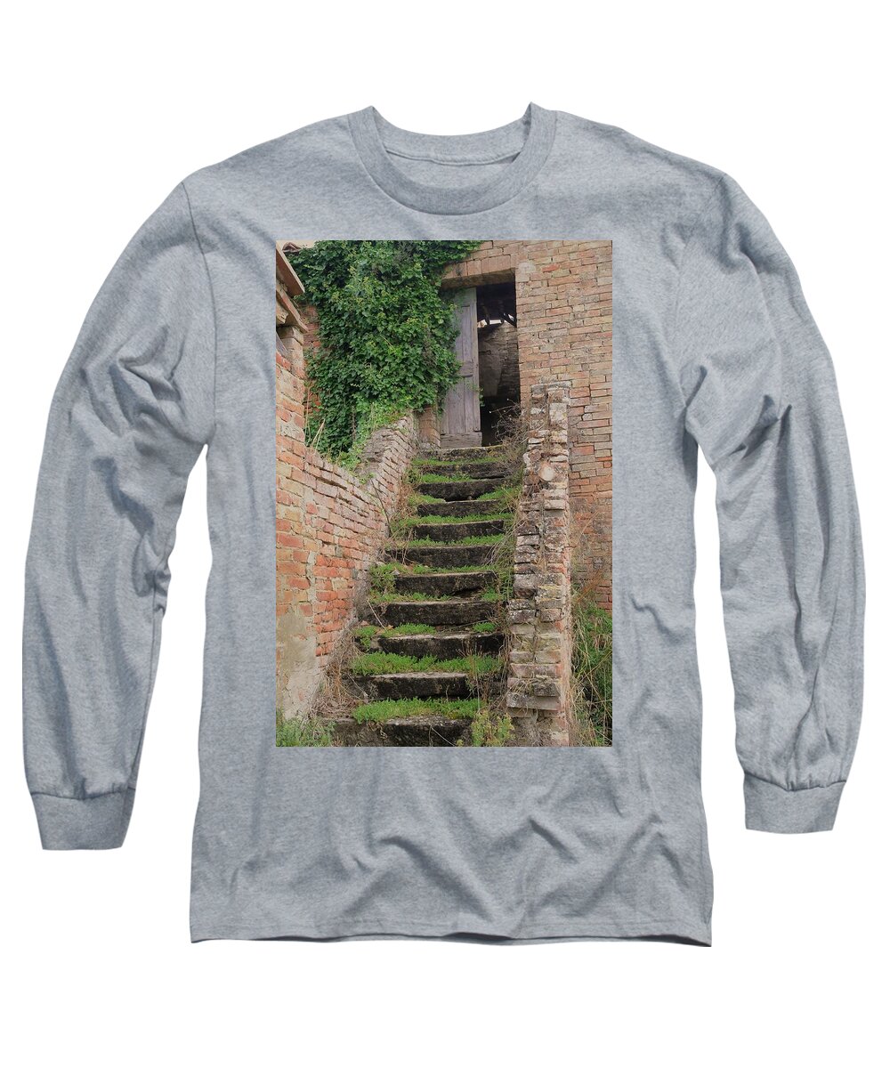 Europe Long Sleeve T-Shirt featuring the photograph Stairway Less Traveled by Jim Benest