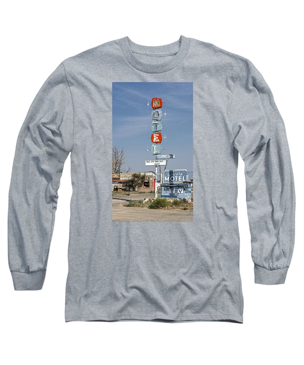 Motel Long Sleeve T-Shirt featuring the photograph Standing Tall by Scott Read