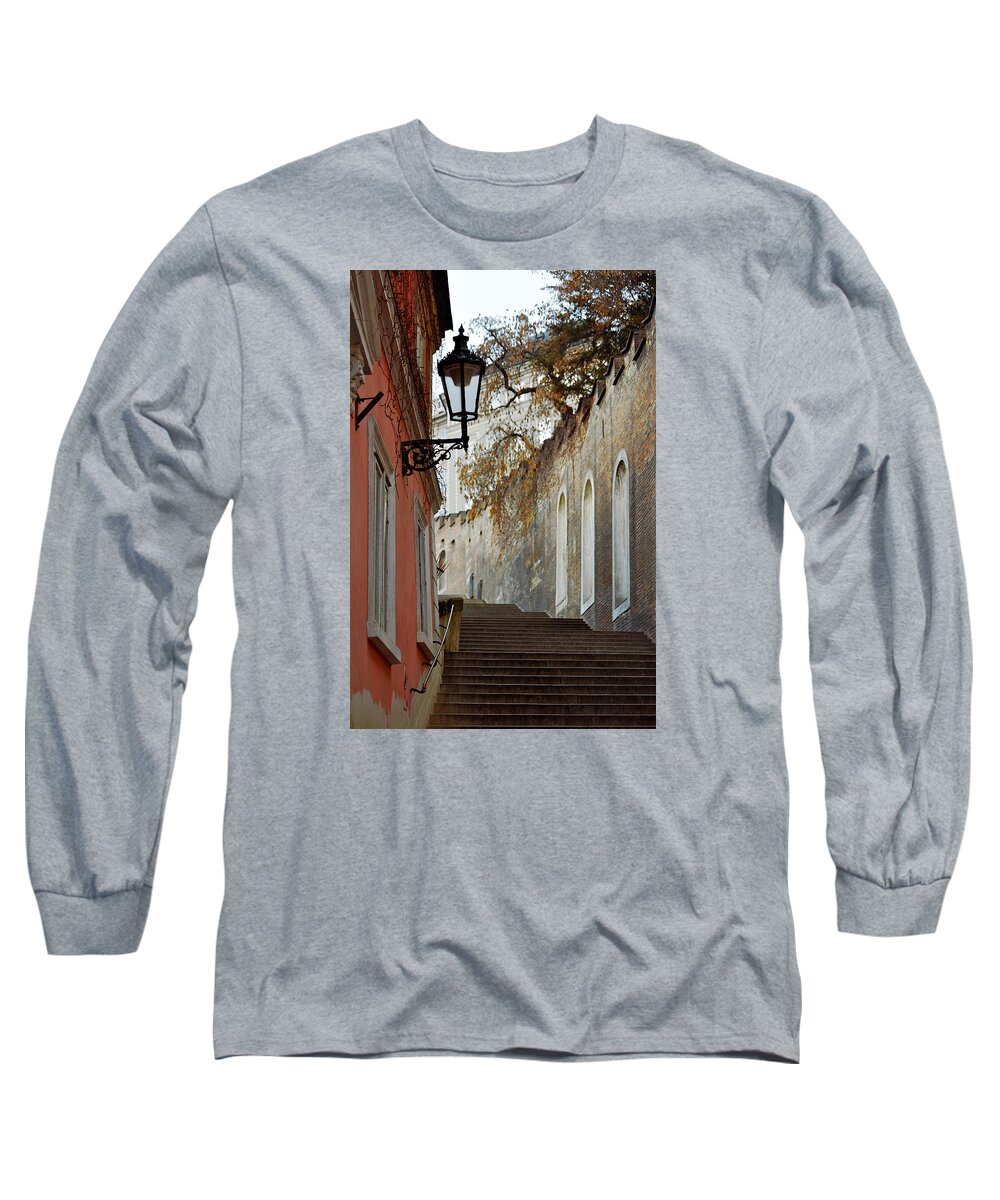 Lawrence Long Sleeve T-Shirt featuring the photograph Steps To Saint Vitus by Lawrence Boothby