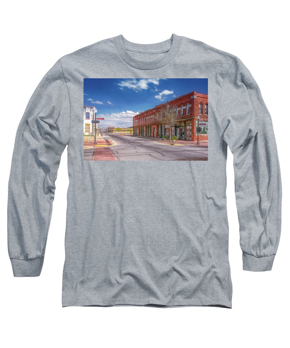 Brenham Long Sleeve T-Shirt featuring the photograph Sunday in Brenham, Texas by G Lamar Yancy