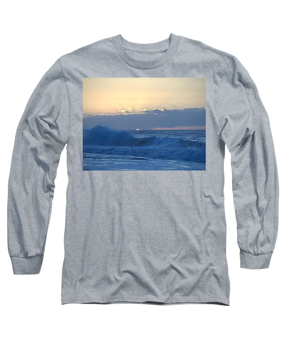 Beach Long Sleeve T-Shirt featuring the photograph Surfs Up by Newwwman