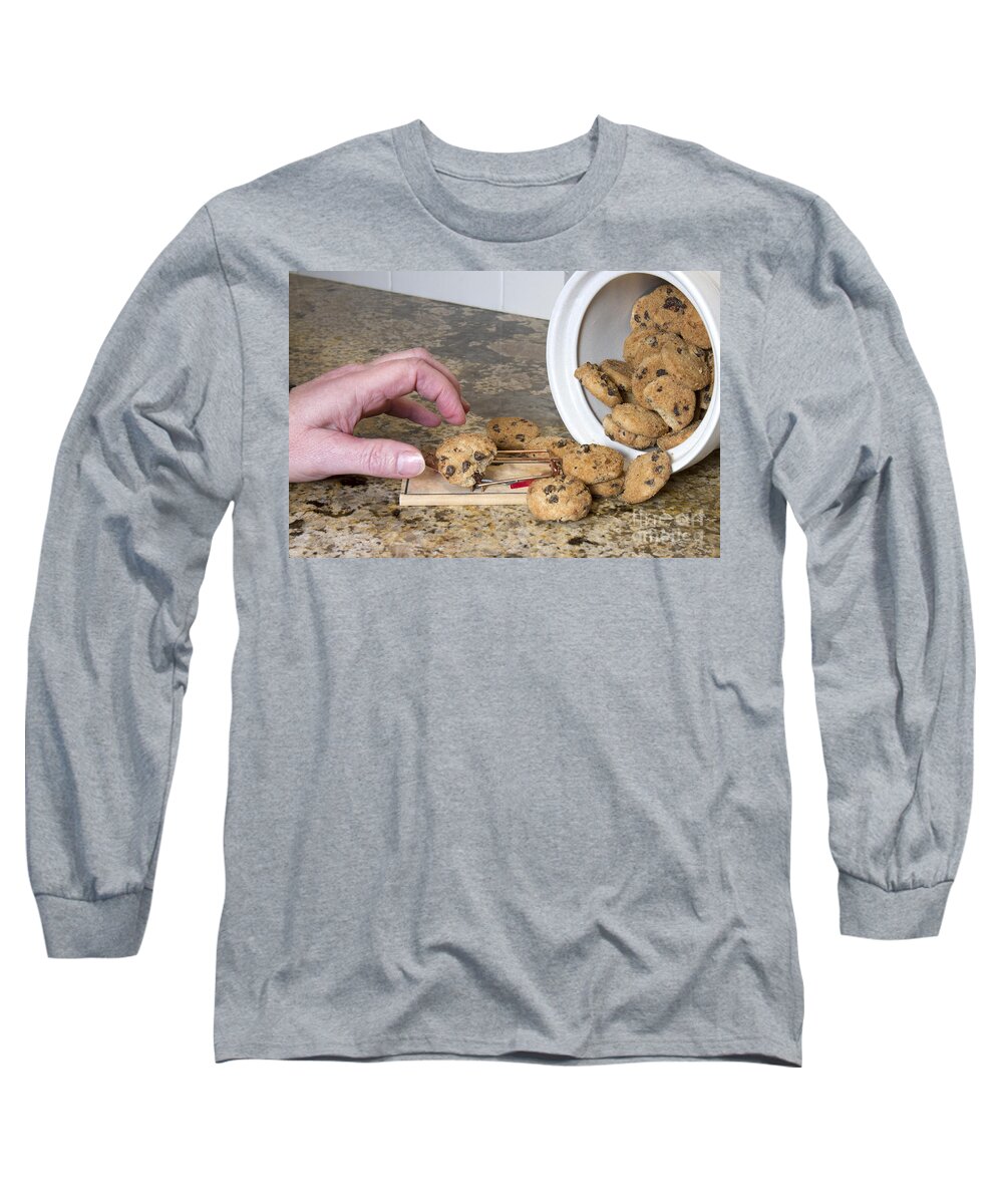 Mousetrap Long Sleeve T-Shirt featuring the photograph Temptation trap by Karen Foley