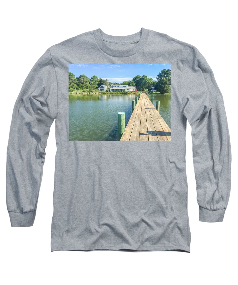 House Long Sleeve T-Shirt featuring the photograph The Abbey on Cooper Point by Charles Kraus