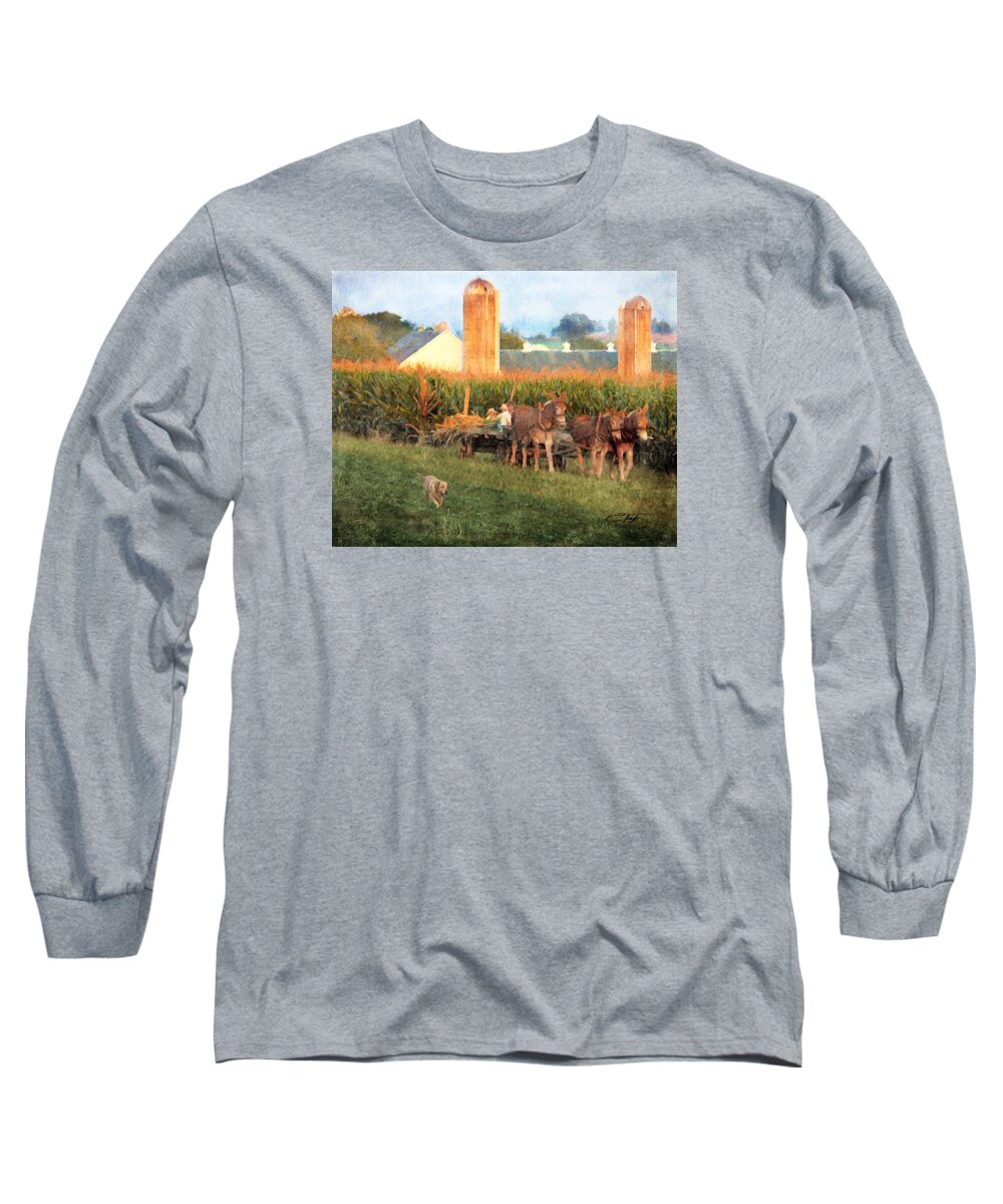 Farmers Long Sleeve T-Shirt featuring the photograph The Abundant Harvest by Colleen Taylor