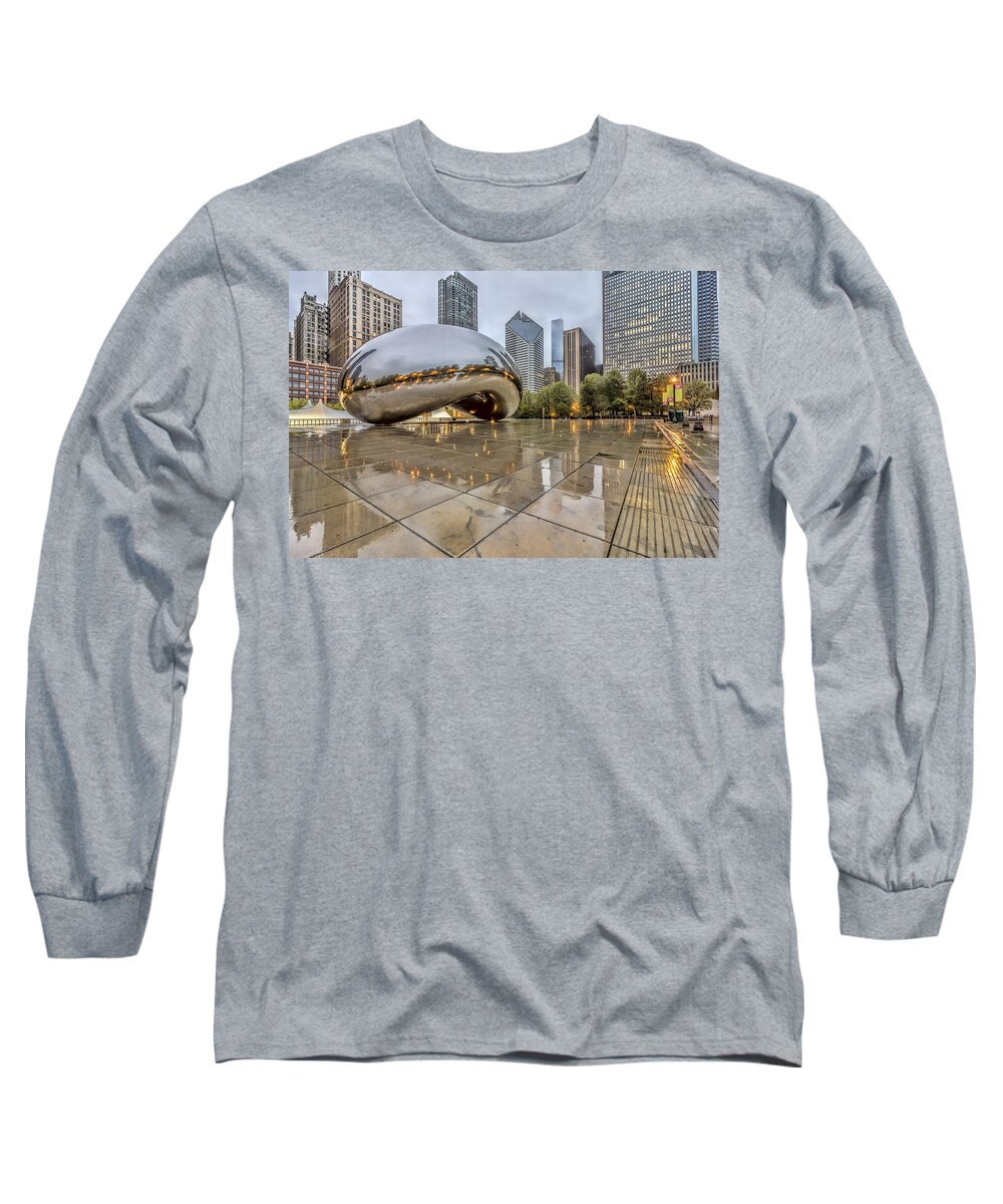 The Bean Long Sleeve T-Shirt featuring the photograph The Bean HDR 01 by Josh Bryant