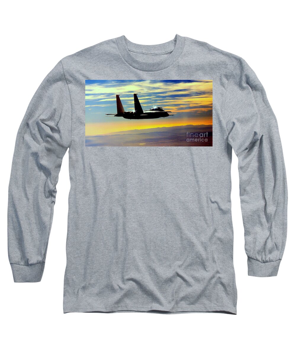 F15 Long Sleeve T-Shirt featuring the photograph The Guardian by Greg Moores