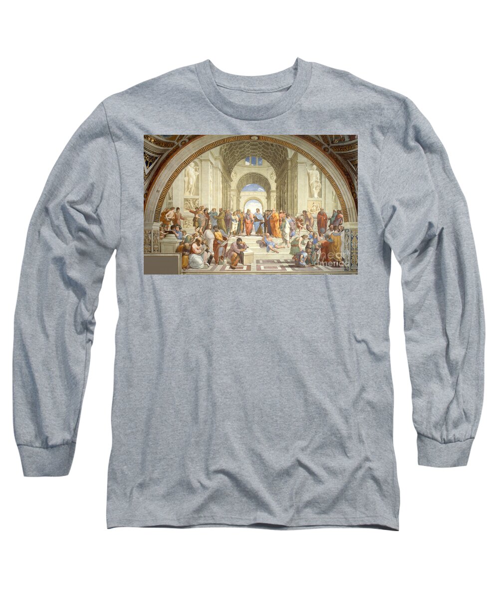 Science Long Sleeve T-Shirt featuring the photograph The School Of Athens, Raphael by Science Source