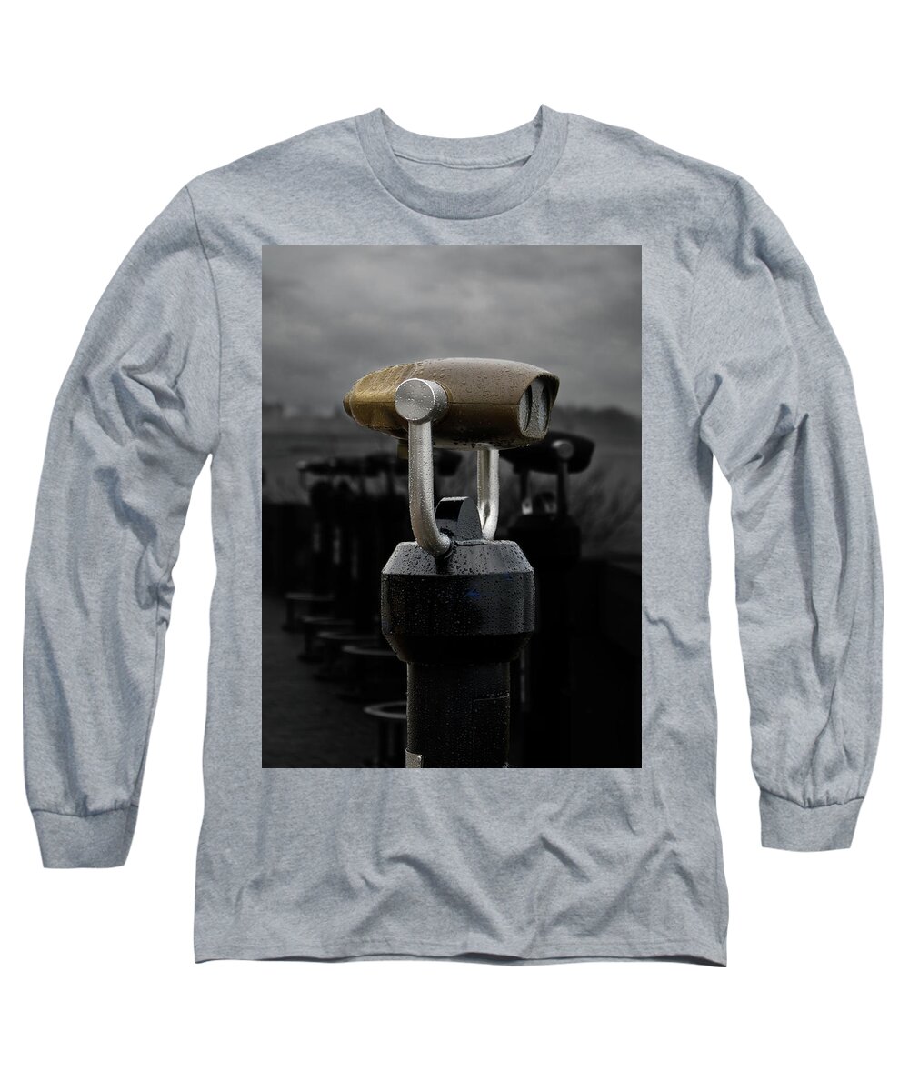 Binoculars Long Sleeve T-Shirt featuring the photograph The Sentinel by JGracey Stinson
