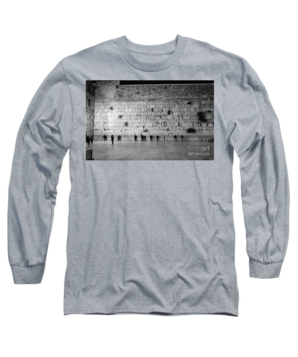 Western Wall Long Sleeve T-Shirt featuring the photograph The Western Wall, Jerusalem 2 by Perry Rodriguez