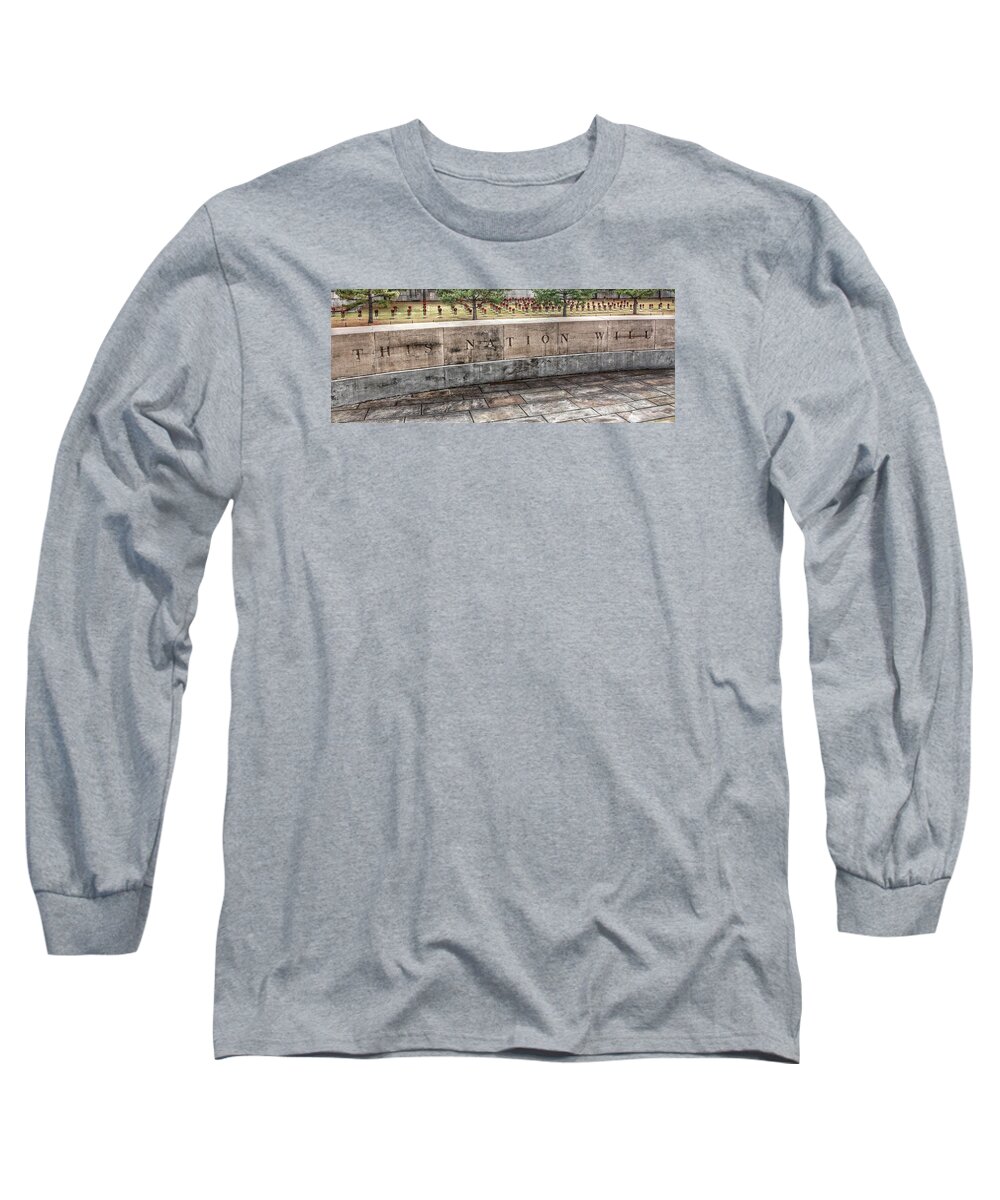 Okc Long Sleeve T-Shirt featuring the photograph This Nation Will by Buck Buchanan