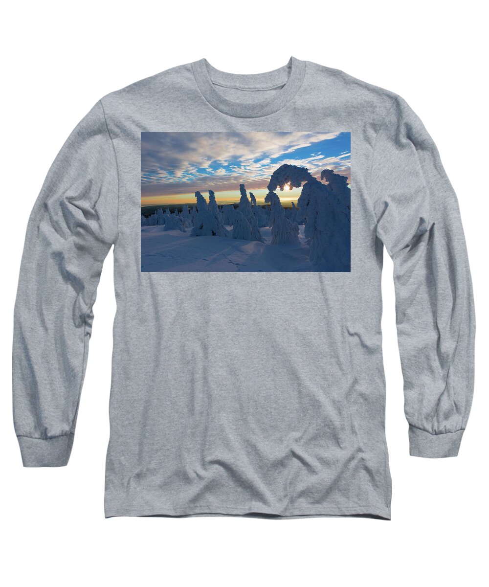Sunrise Long Sleeve T-Shirt featuring the photograph Touched From The Winter Sun by Andreas Levi