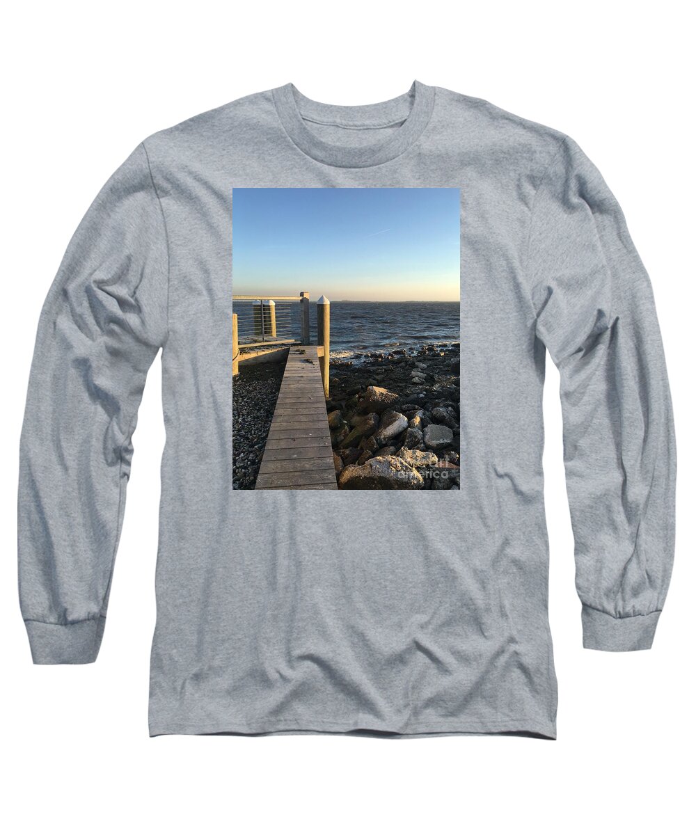 Beach Long Sleeve T-Shirt featuring the photograph Towards the Bay by CAC Graphics