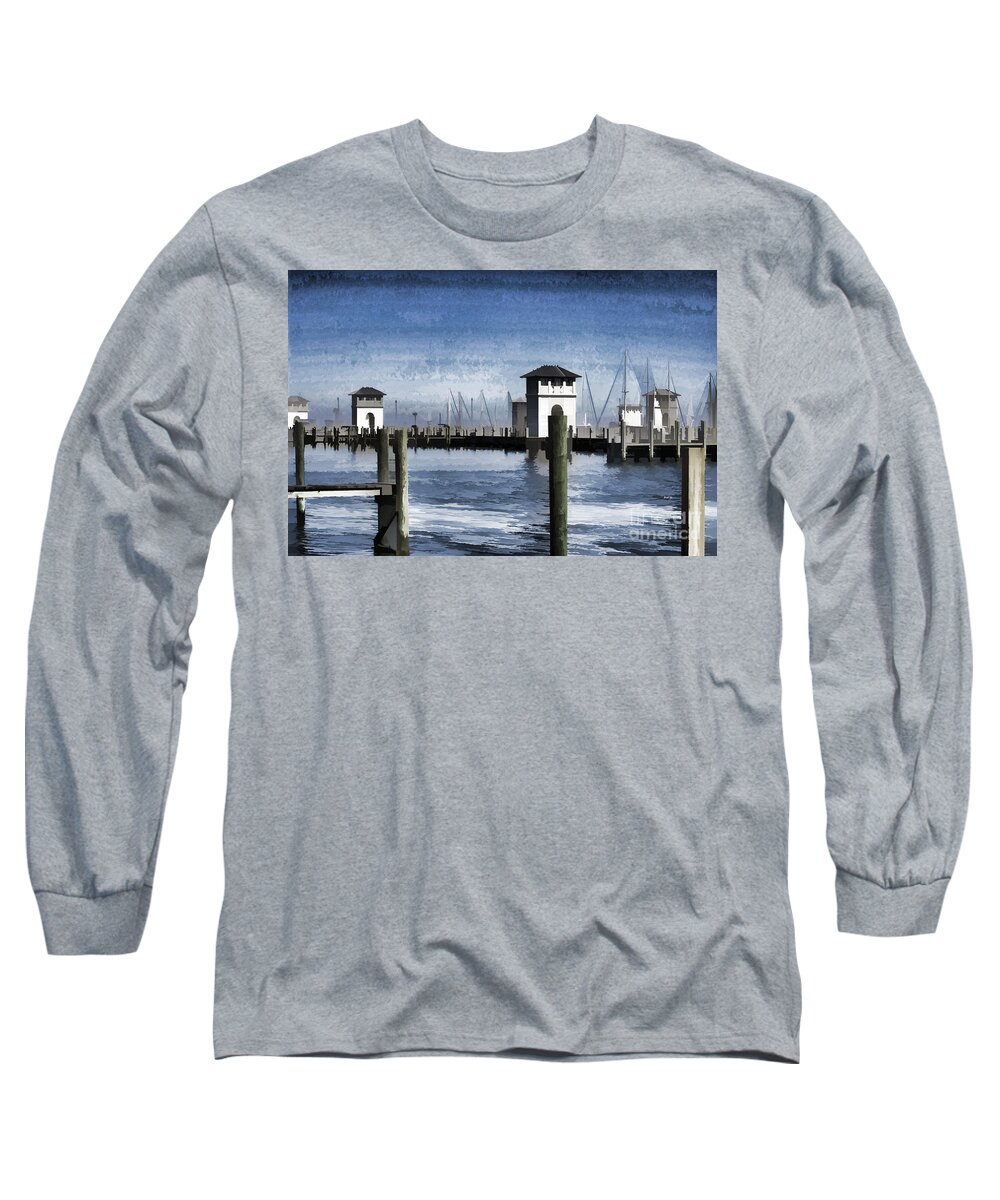 Towers Long Sleeve T-Shirt featuring the photograph Towers and Masts by Roberta Byram