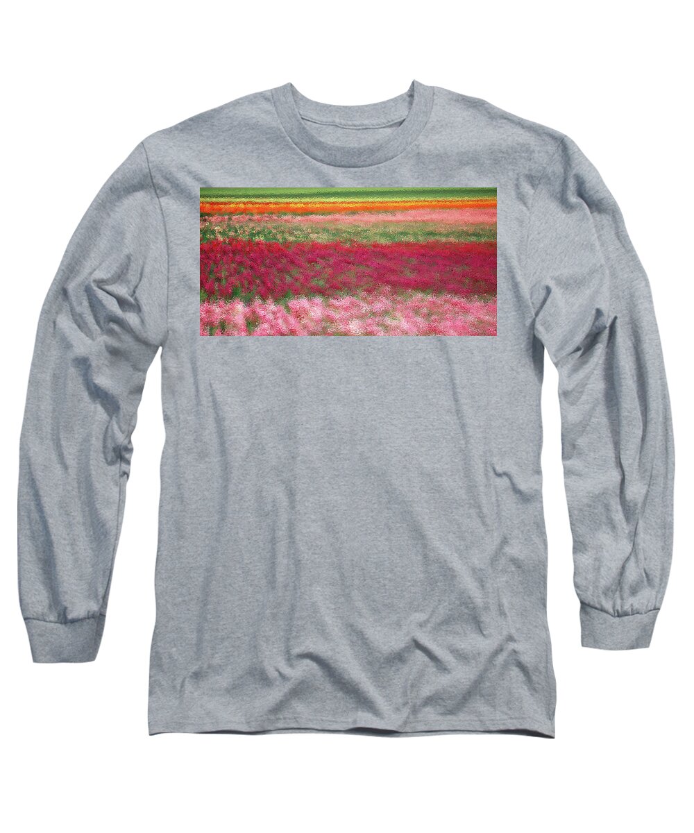 Tulips Long Sleeve T-Shirt featuring the photograph Tulips Under Glass by Jerry Griffin