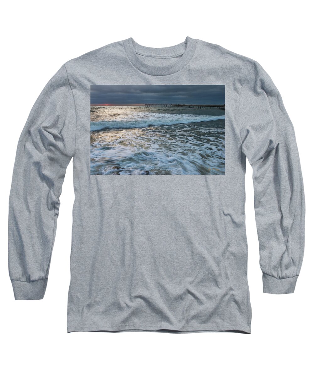 Ocean Long Sleeve T-Shirt featuring the photograph Turbulence by Dan McGeorge