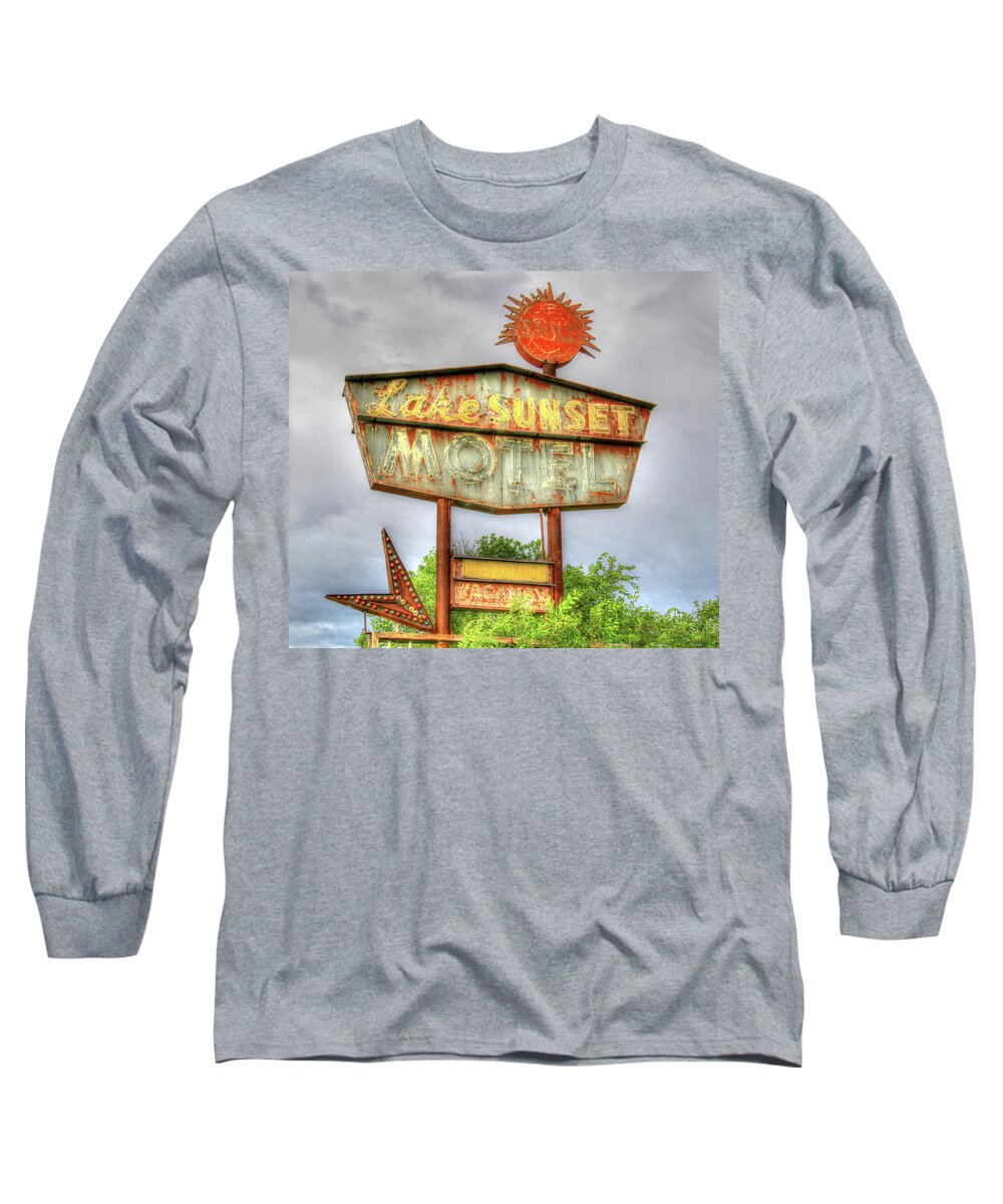 Motel Long Sleeve T-Shirt featuring the photograph Vacancies For Sure by J Laughlin