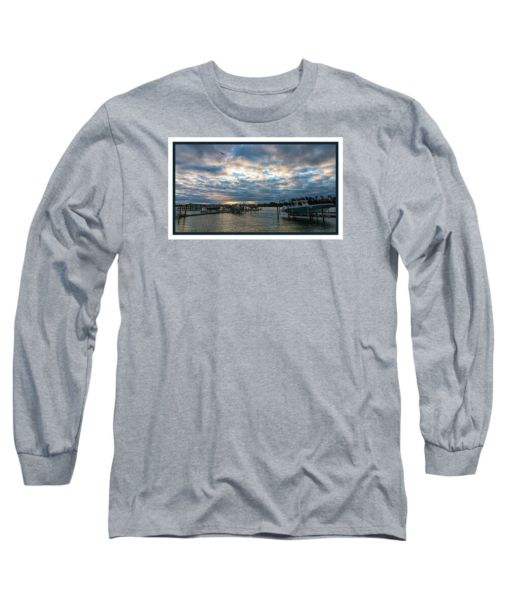 Indian River Long Sleeve T-Shirt featuring the photograph View From Marina Bay by Dorothy Cunningham