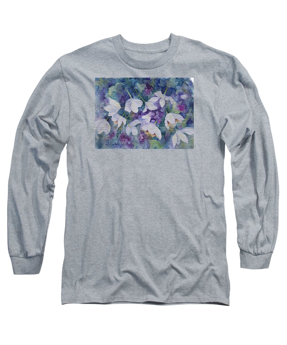 Giclee Long Sleeve T-Shirt featuring the painting Vine and Berries by Lisa Vincent