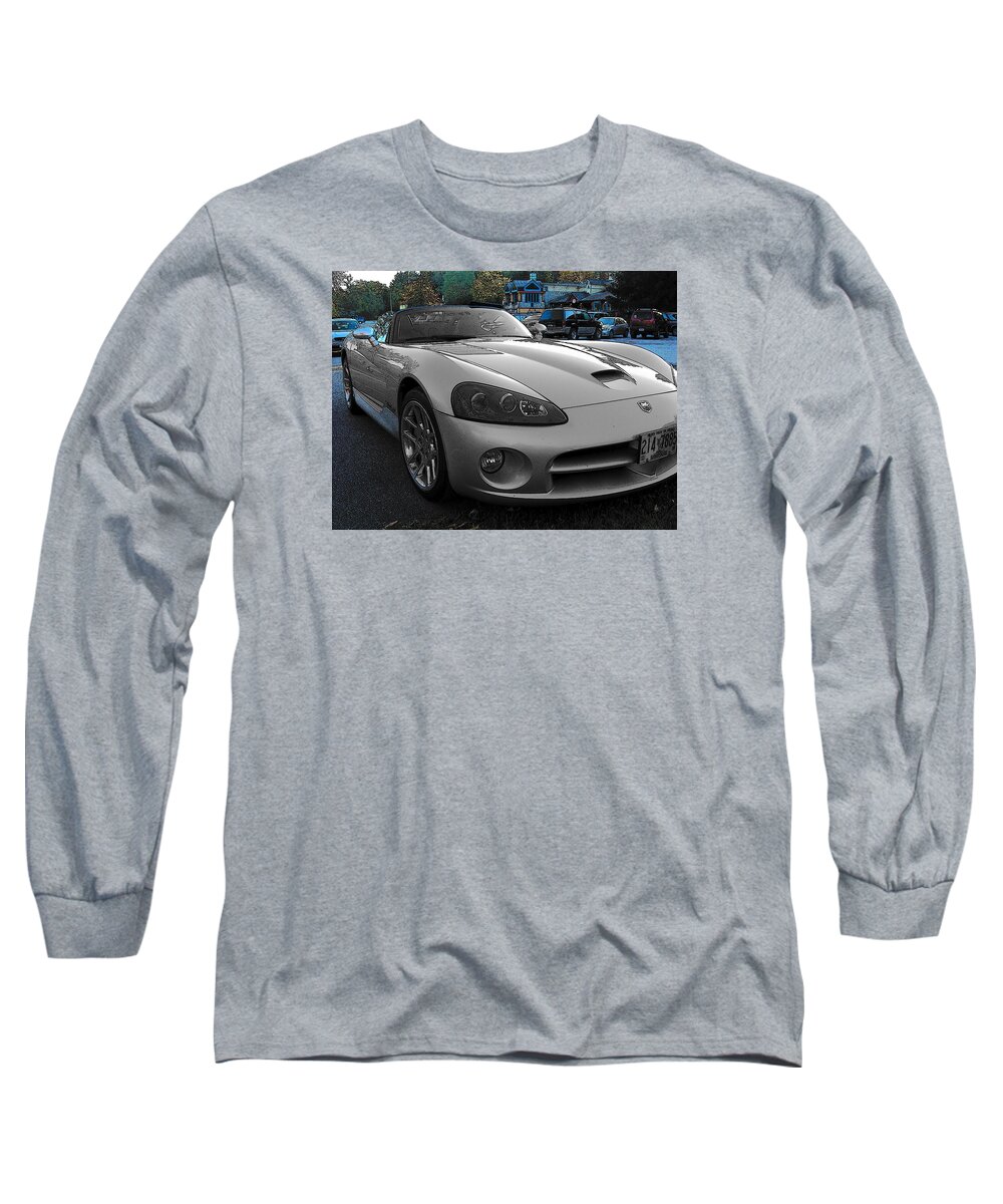 Automobiles Long Sleeve T-Shirt featuring the photograph Viper by John Schneider