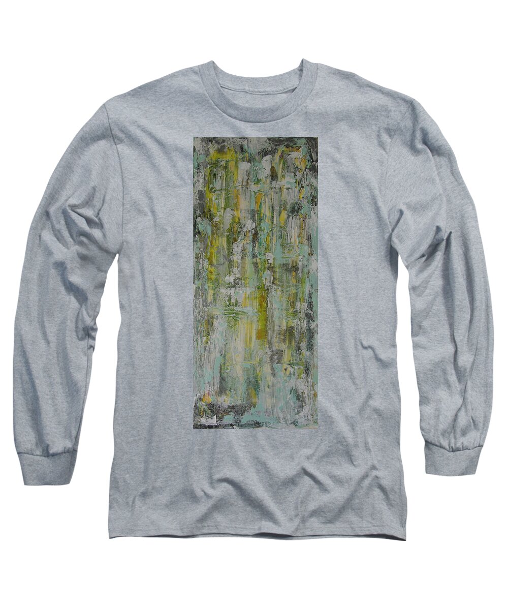 Abstract Painting Long Sleeve T-Shirt featuring the painting W21 - twice I by KUNST MIT HERZ Art with heart