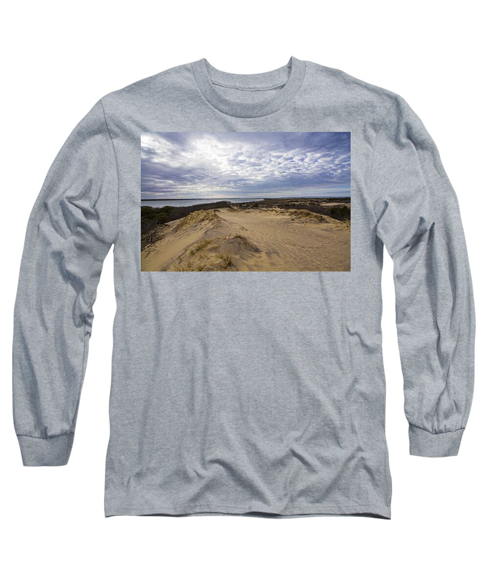 Walking Dunes Long Sleeve T-Shirt featuring the photograph Walking Dunes Montauk by Robert Seifert