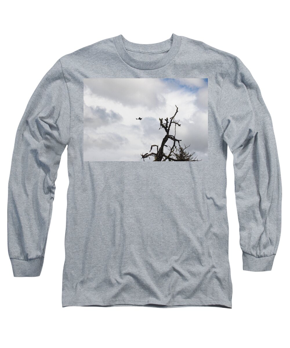 Plane Long Sleeve T-Shirt featuring the photograph Watch out for that tree by Marie Neder