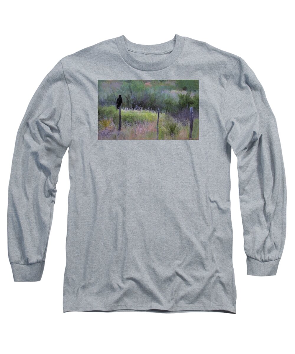 Vulture Long Sleeve T-Shirt featuring the photograph Watchful Eye by John Rivera