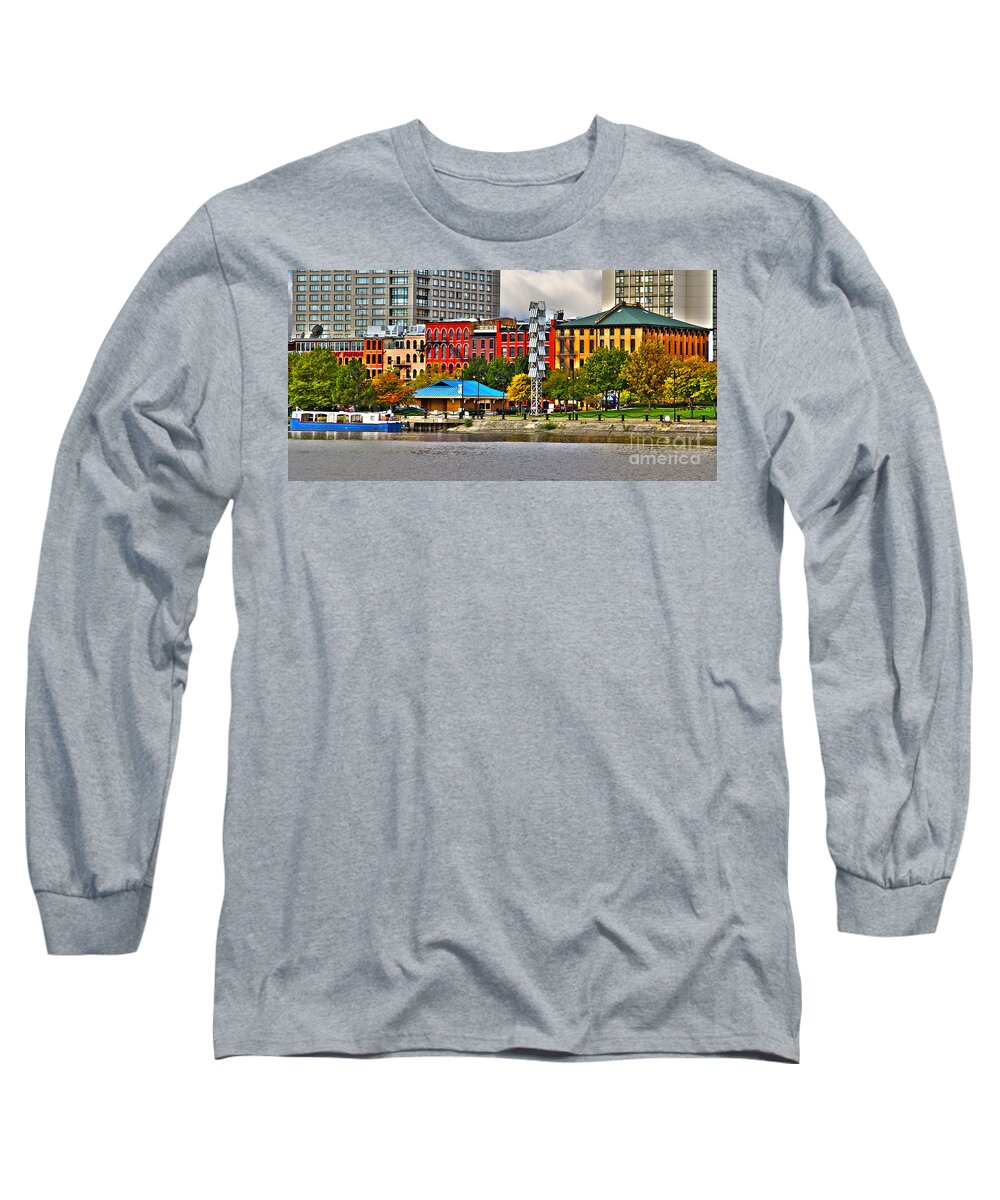 Water Street Long Sleeve T-Shirt featuring the photograph Water Street-Toledo Ohio by Jack Schultz