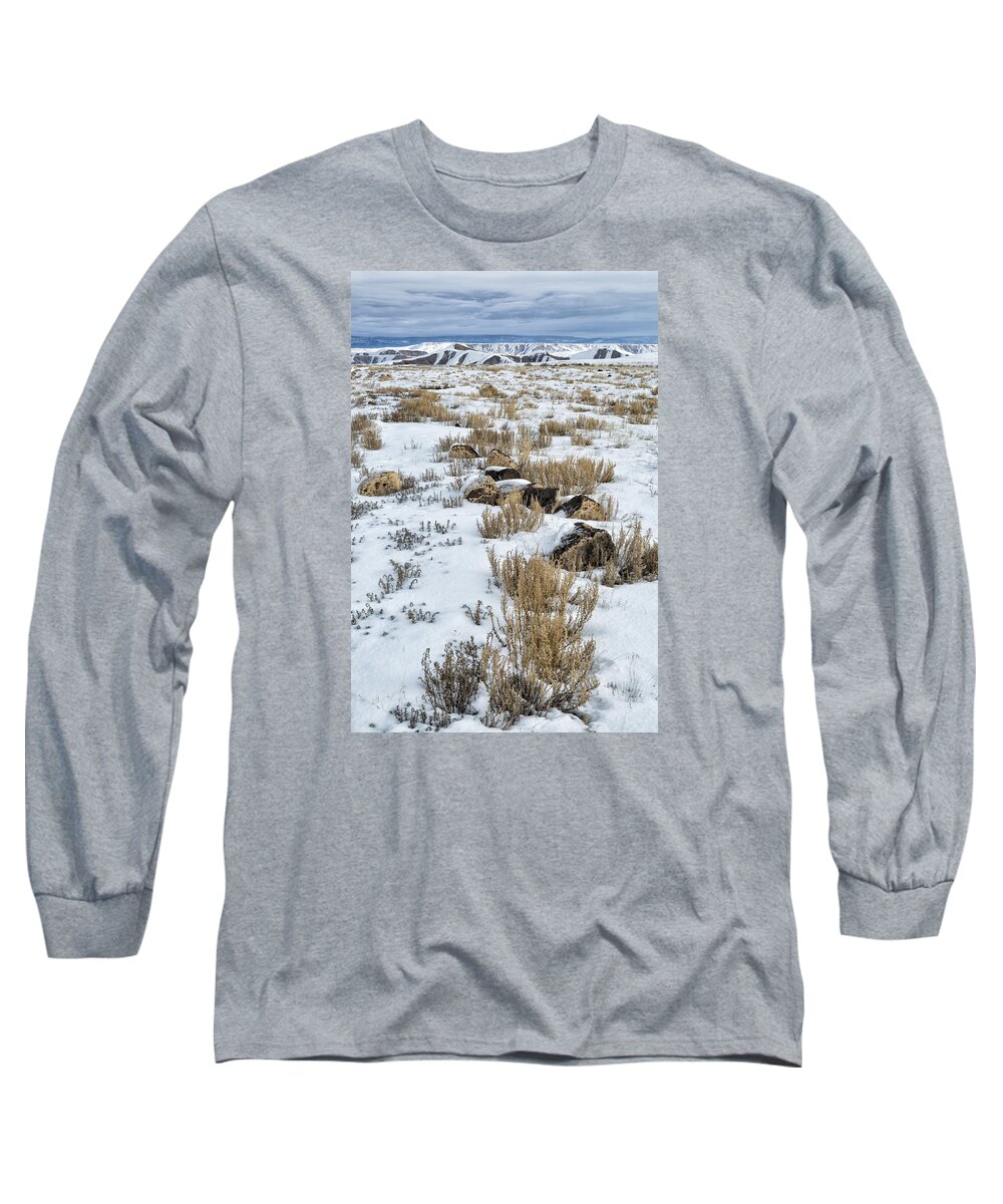 Colorado Long Sleeve T-Shirt featuring the photograph Winter Light In The High Desert by Denise Bush