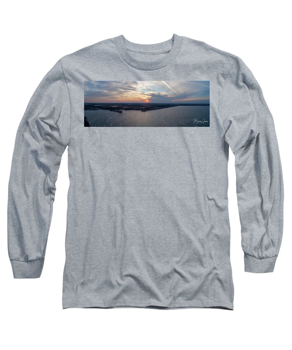  Long Sleeve T-Shirt featuring the photograph Winter Sunset by Brian Jones