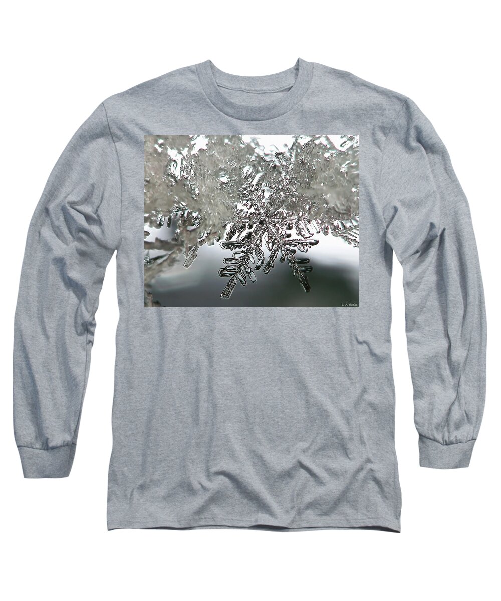 Macro Long Sleeve T-Shirt featuring the photograph Winter's Glory by Lauren Radke