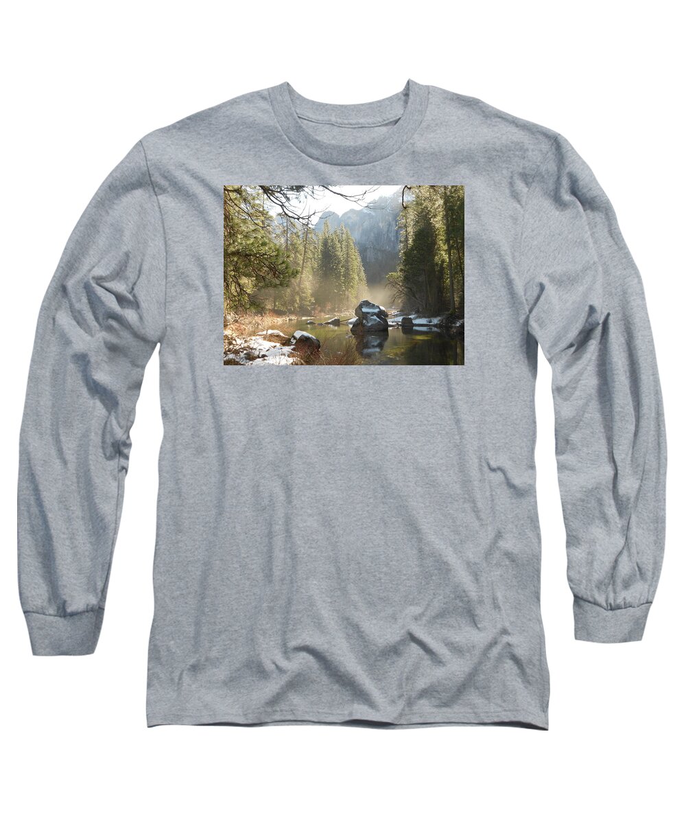 Yosemite Spring Long Sleeve T-Shirt featuring the photograph Yosemite Spring by FD Graham