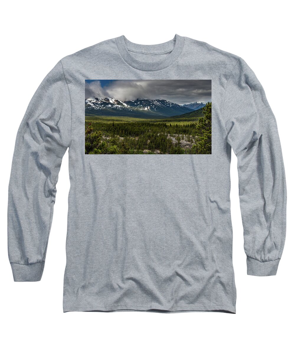 Yukon Territory Long Sleeve T-Shirt featuring the photograph Yukon Wilderness by Ed Clark