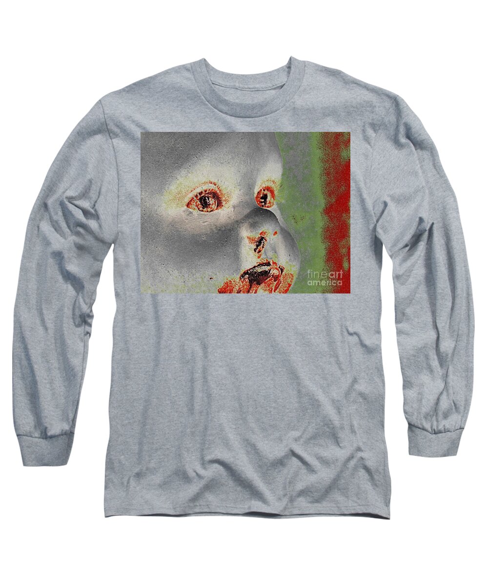 Zombie Long Sleeve T-Shirt featuring the photograph Zombie Baby Four by Beverly Shelby