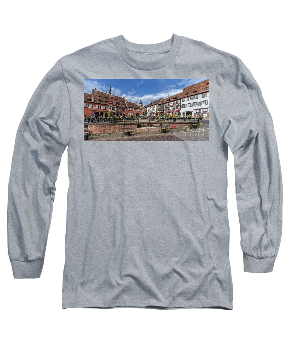 Barr Long Sleeve T-Shirt featuring the photograph Historical gems in the Alsace #3 by Bernd Laeschke