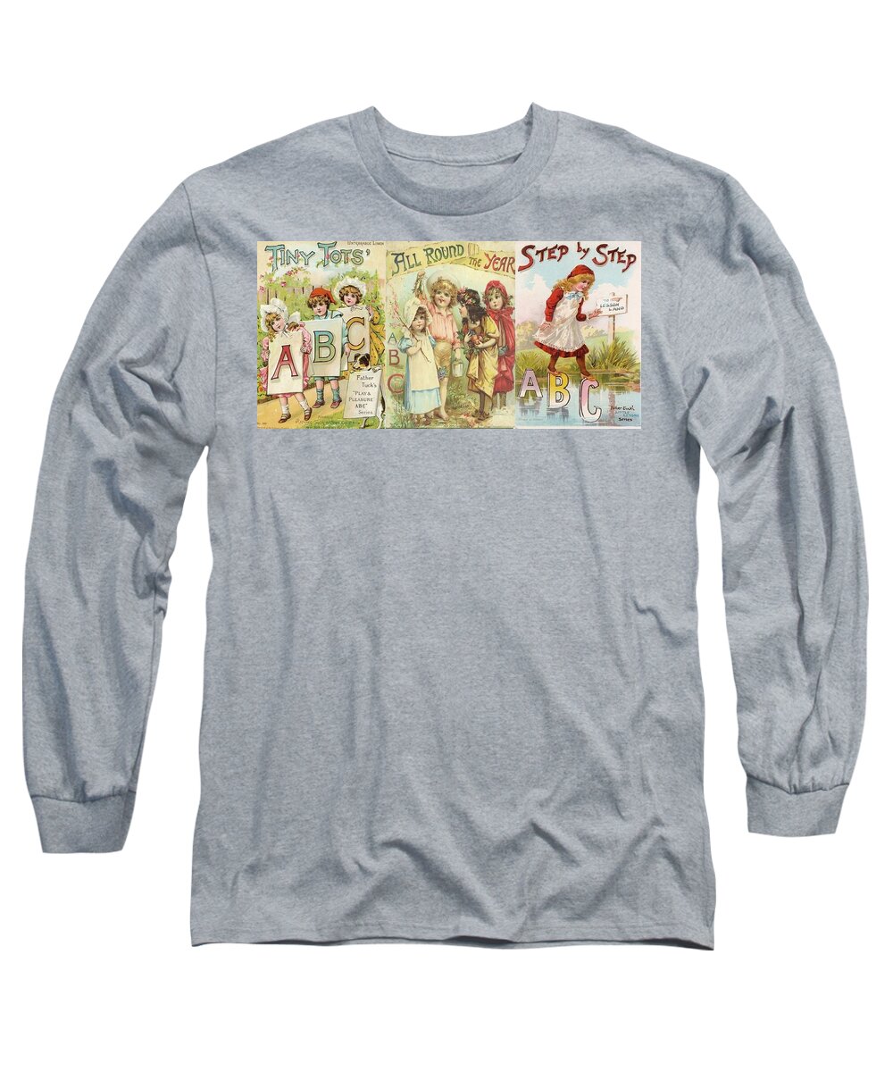  Long Sleeve T-Shirt featuring the painting ABC Book Cover 7 for Mugs by Reynold Jay