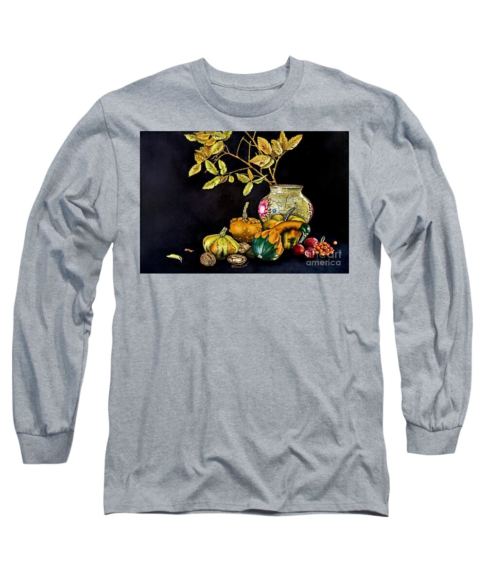 Autumn Long Sleeve T-Shirt featuring the painting Autumn Colors by Jeanette Ferguson