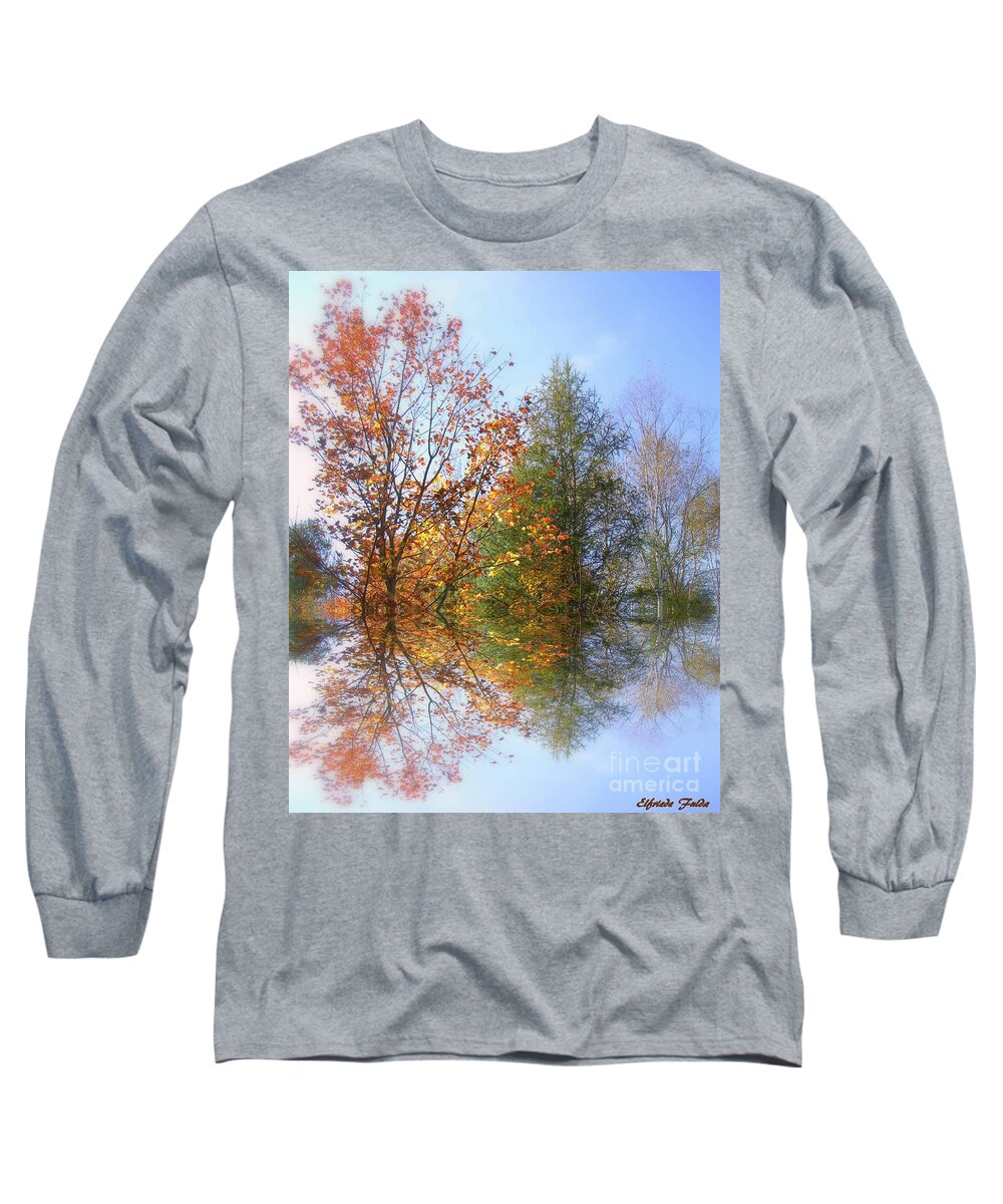 Colors Long Sleeve T-Shirt featuring the photograph Autumn by Elfriede Fulda