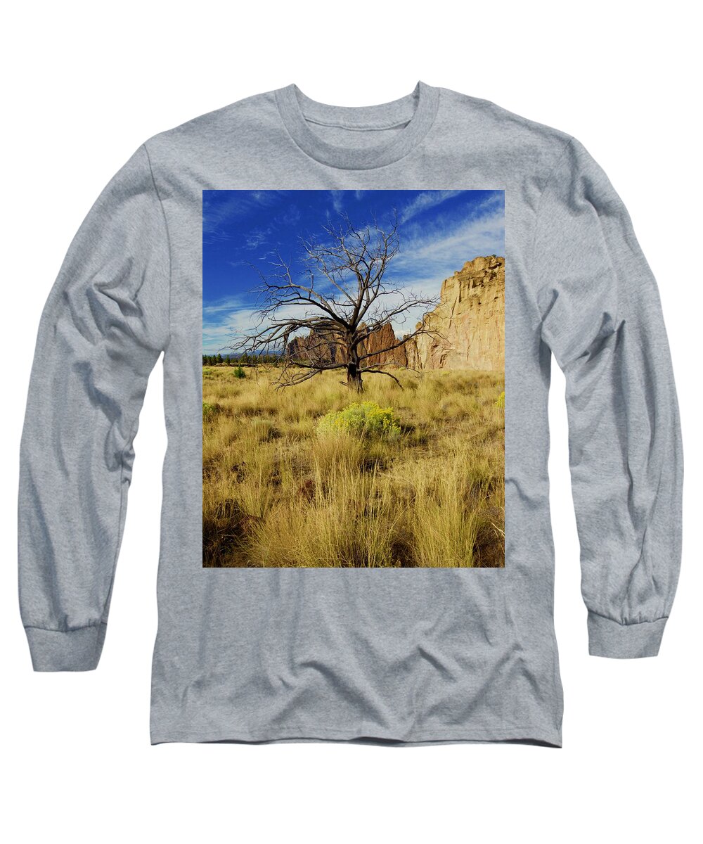 Smith Long Sleeve T-Shirt featuring the photograph Barren Tree at Smith Rock by Todd Kreuter