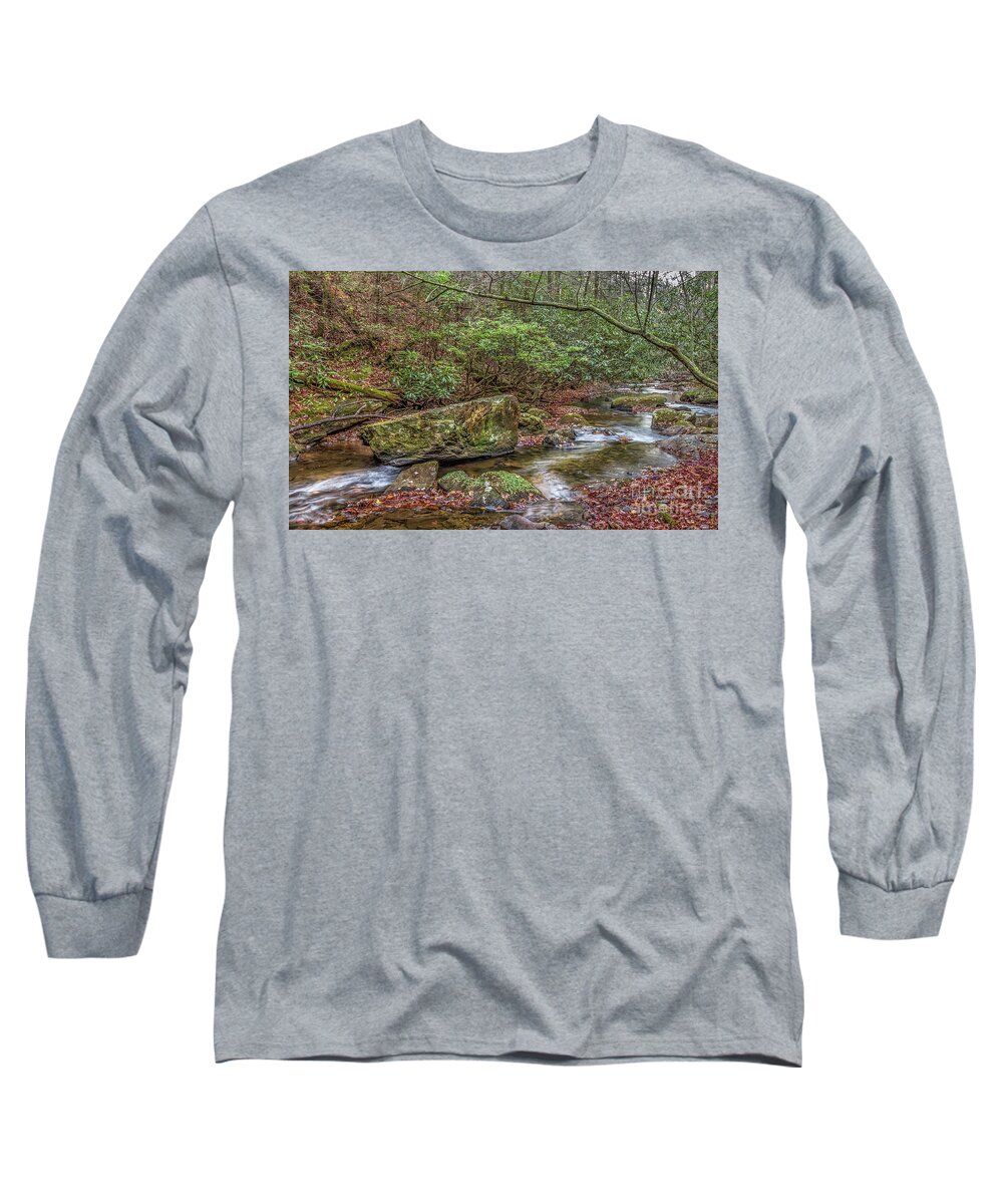 Boggs-creek Long Sleeve T-Shirt featuring the photograph Boggs Creek by Bernd Laeschke