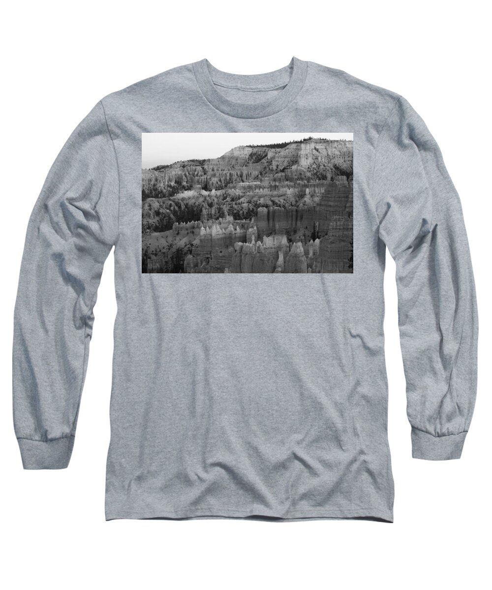 Black And White Long Sleeve T-Shirt featuring the photograph Bryce in Black and White by Jonathan Thompson