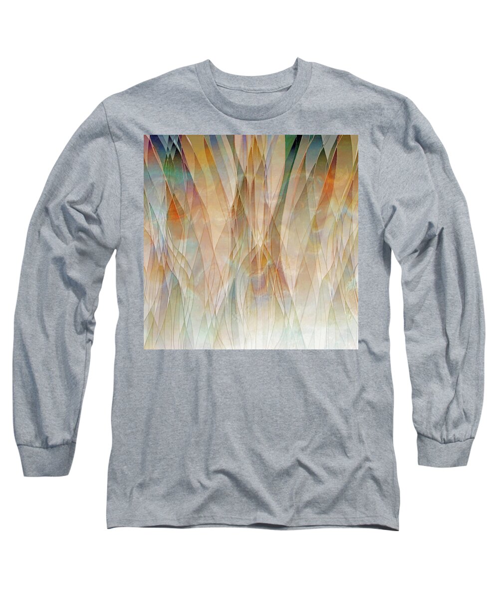 Canyon Long Sleeve T-Shirt featuring the digital art Canyon Falls by Sand And Chi