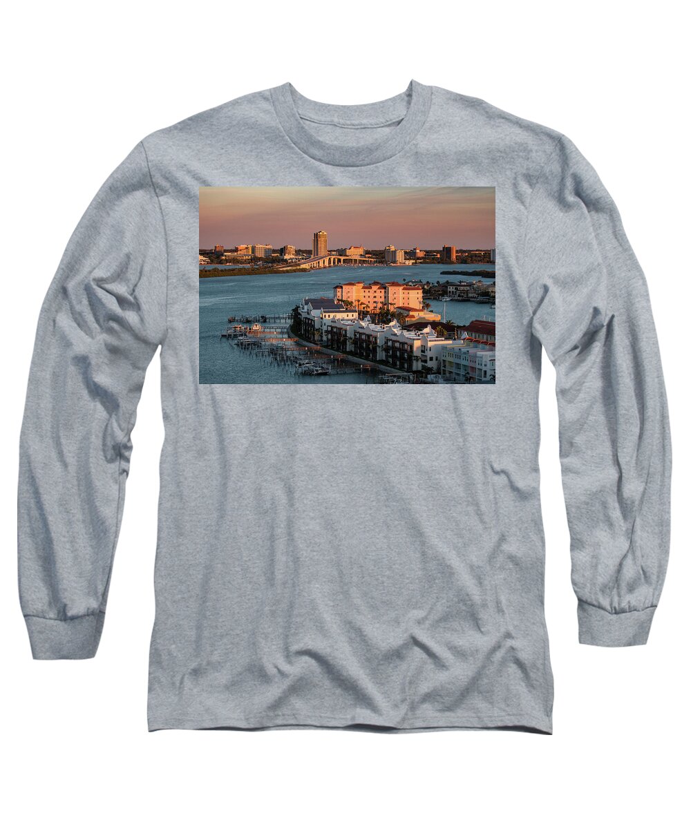 Florida Long Sleeve T-Shirt featuring the photograph Clearwater Evening by Jeff Phillippi