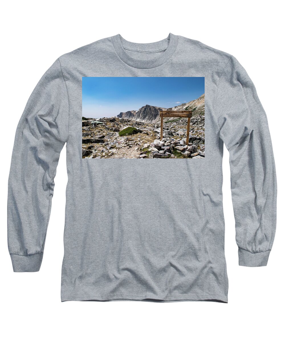 Landscape Long Sleeve T-Shirt featuring the photograph Crossroads at Medicine Bow Peak by Nicole Lloyd