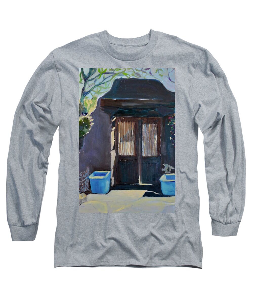 Desert Long Sleeve T-Shirt featuring the painting Entry by Julie Todd-Cundiff