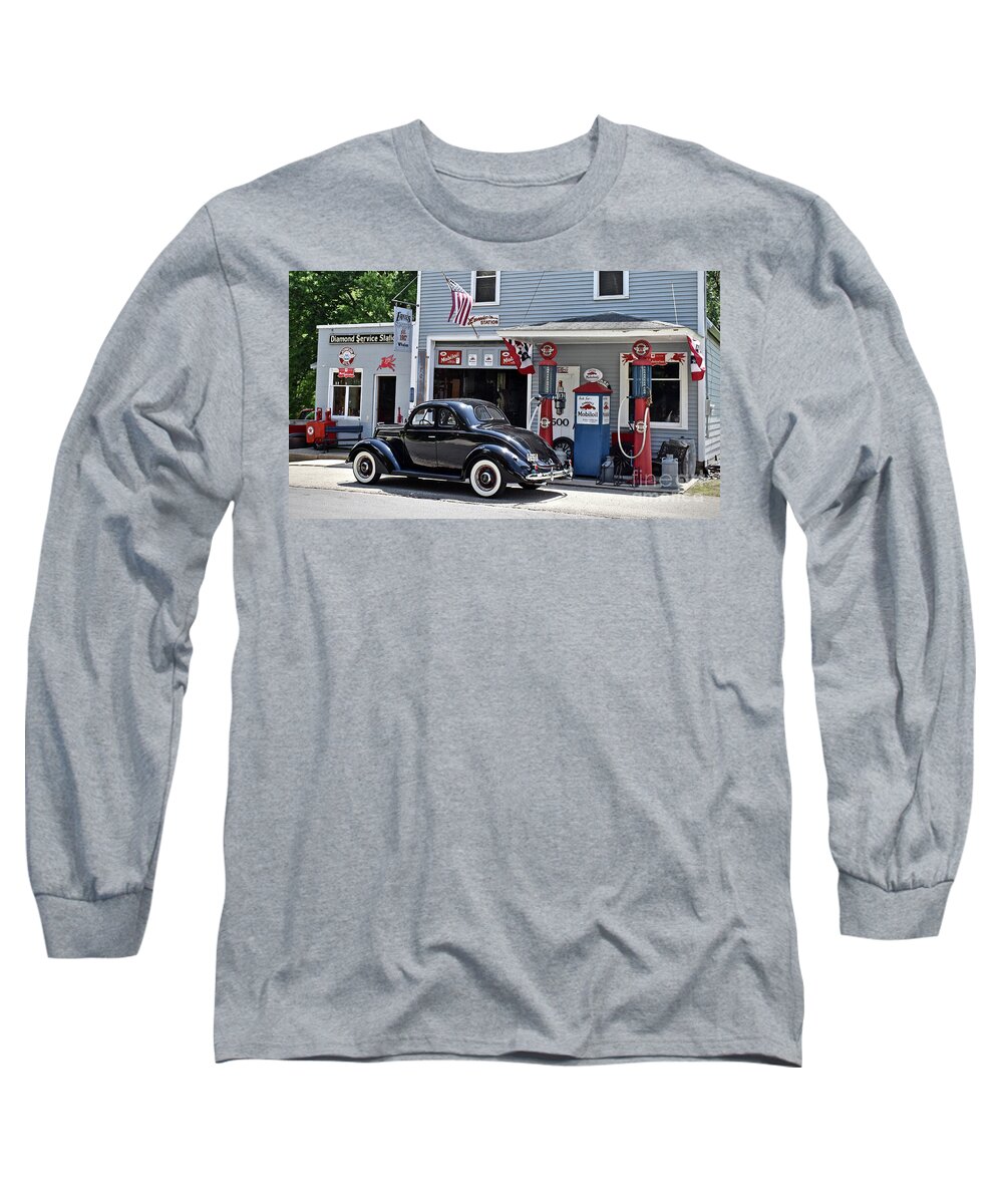 1937 Long Sleeve T-Shirt featuring the photograph Fill Up At Ernie's by Ron Long