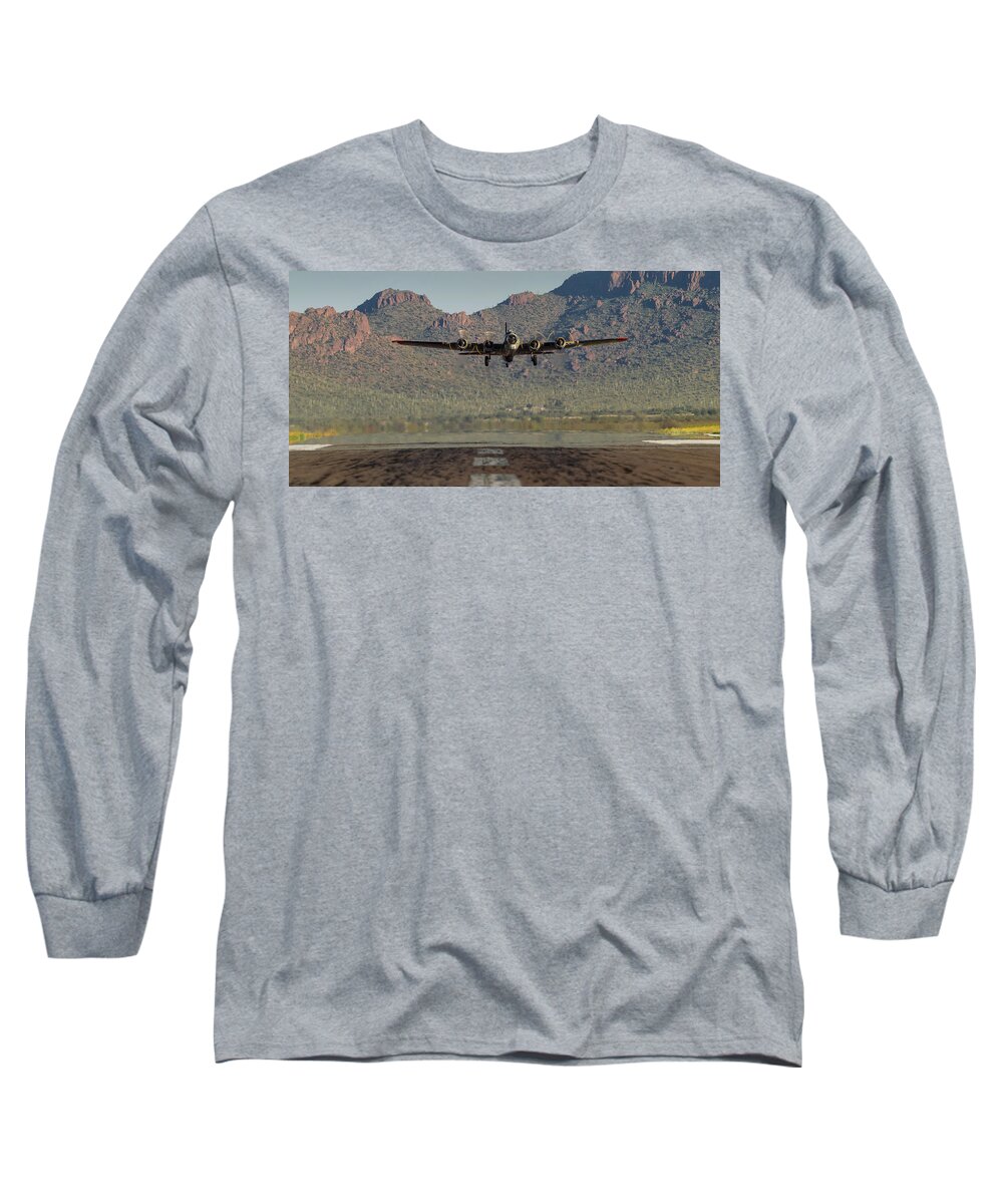 1dmkiv Long Sleeve T-Shirt featuring the photograph Fortress Rising by Jay Beckman