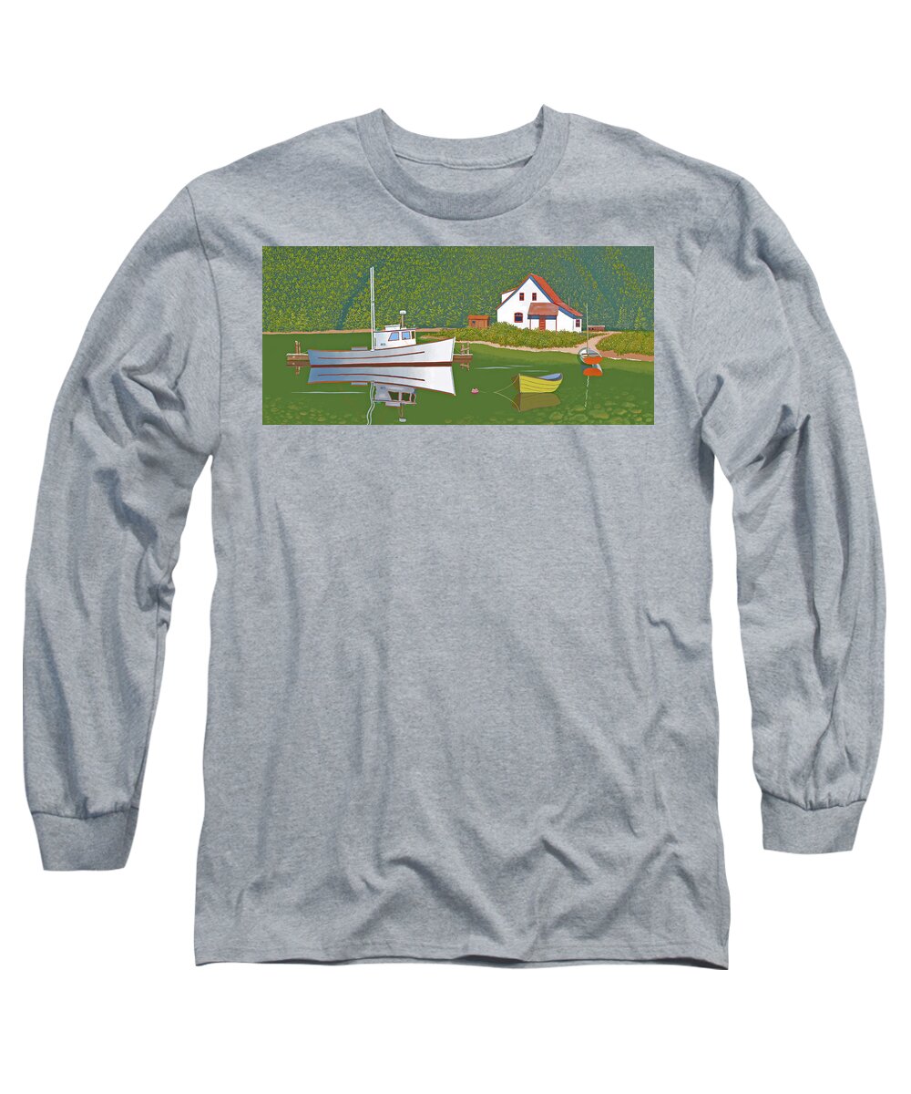  Long Sleeve T-Shirt featuring the digital art ghg by Gary Giacomelli