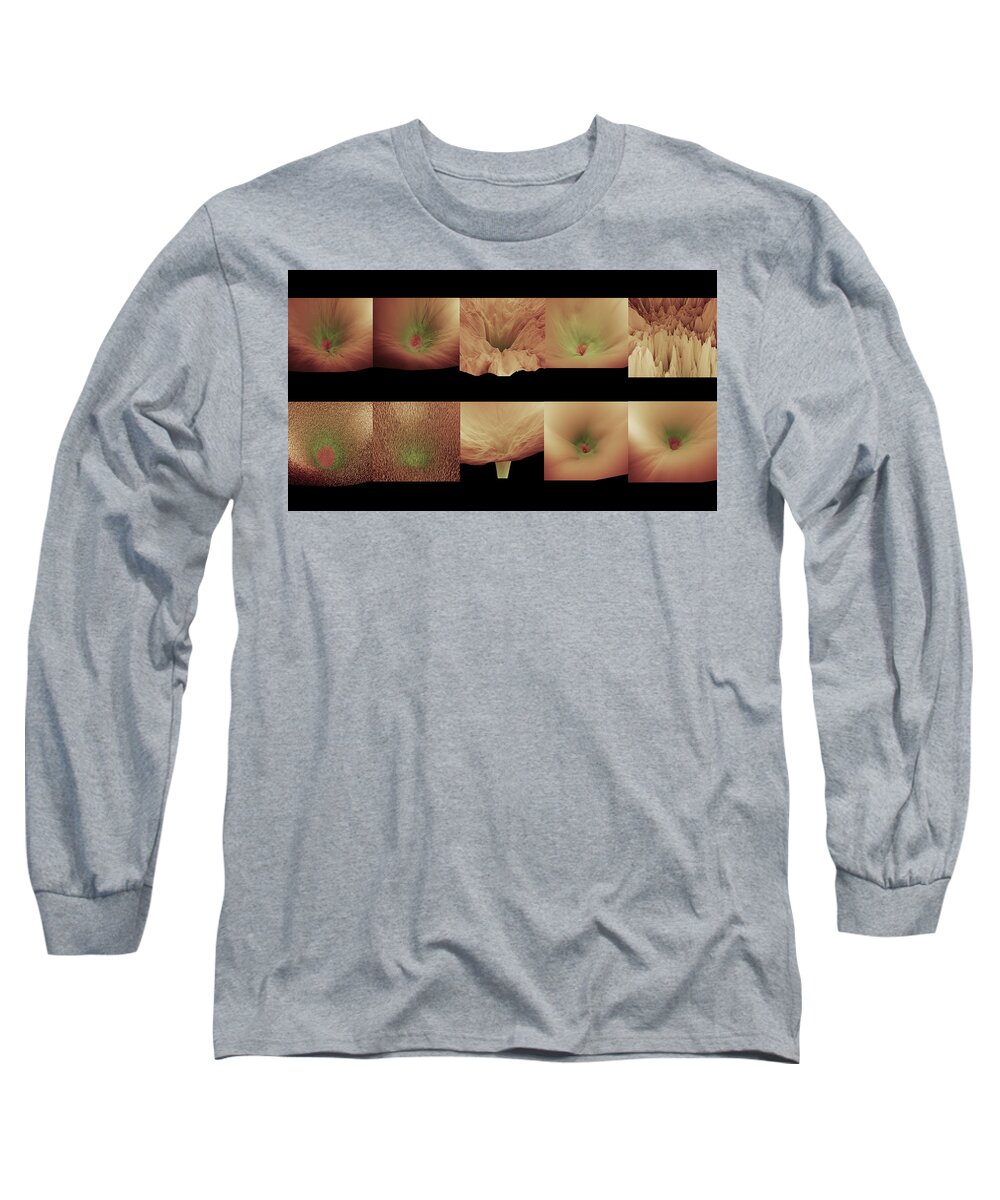 Artificial Intelligence Long Sleeve T-Shirt featuring the digital art Gradient Parade by Javier Ideami